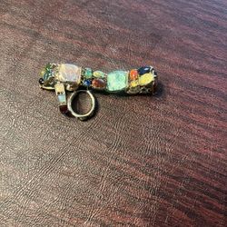 Bracelet with colorful gemstones