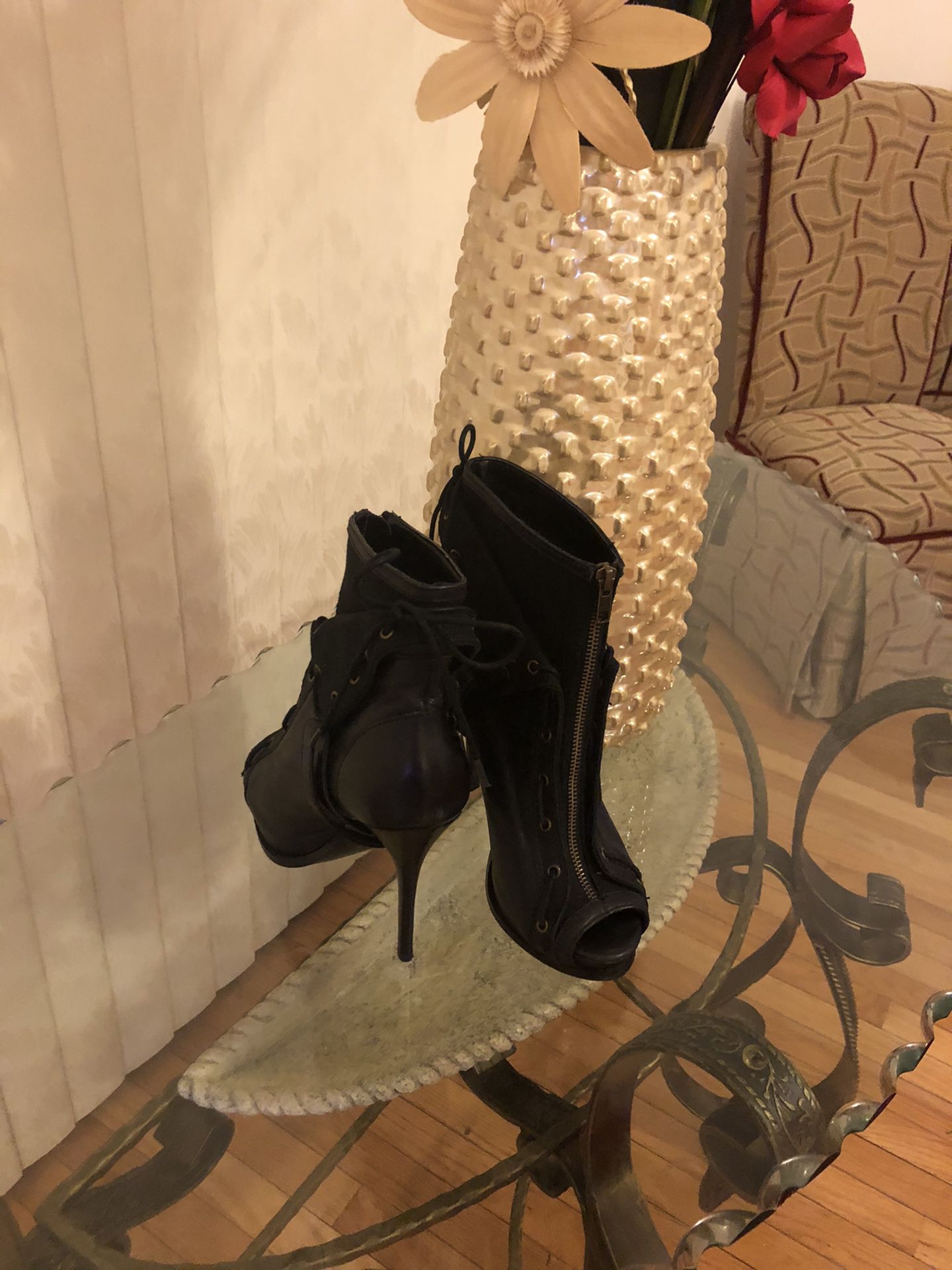 Aldo Ankle Black Boots