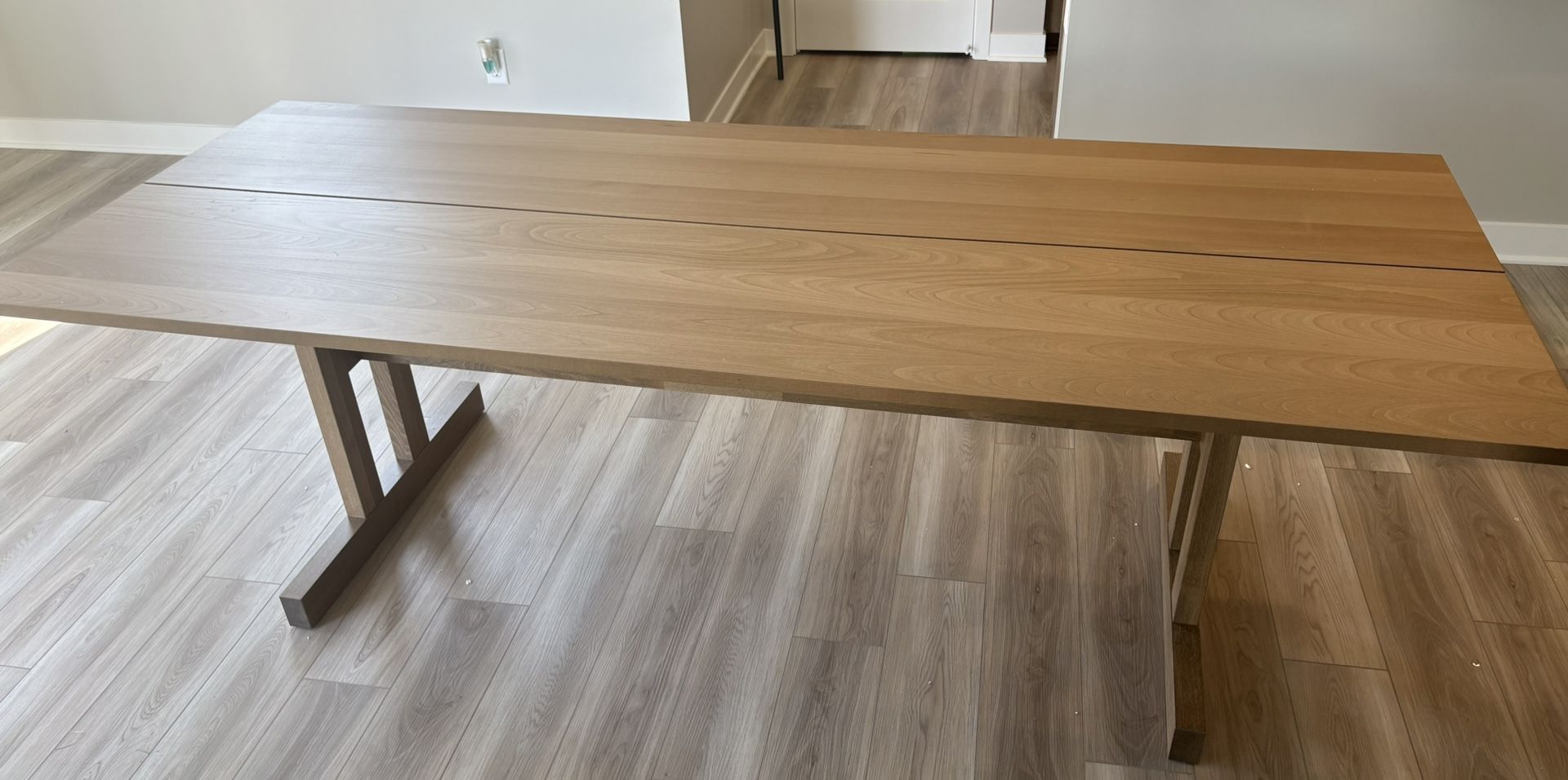 IKEA KLIMPFJÄLL gray brown dining table