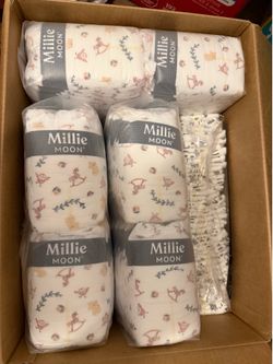 Size 1 Millie Moon and Honest Diapers