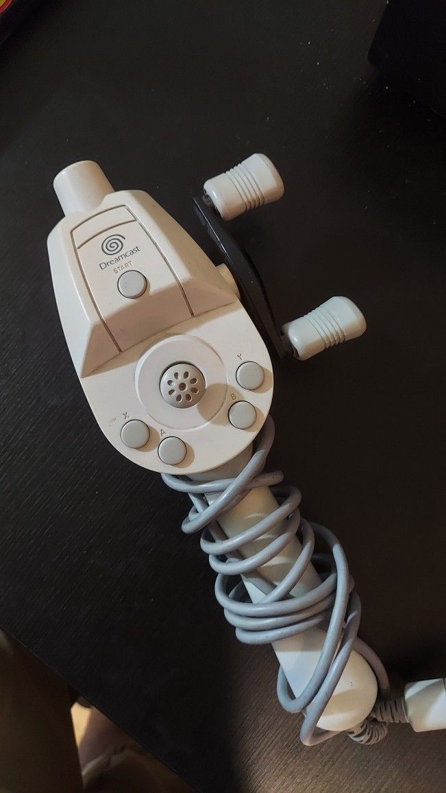 Dreamcast Fishing Rod Controller HKT-8700 Controller Only Tested SEGA