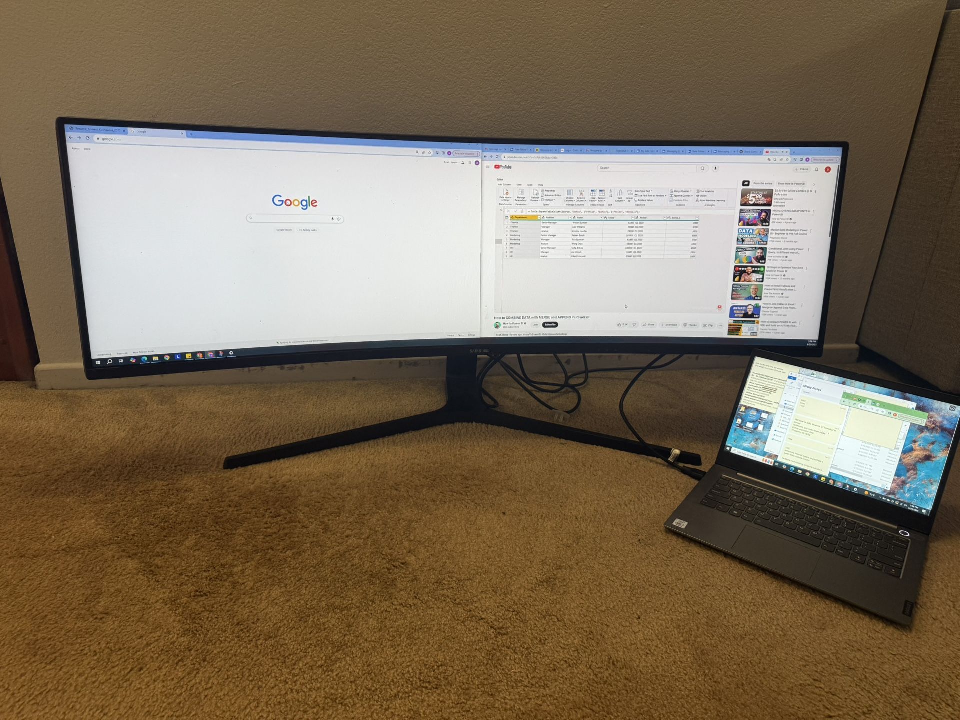 Samsung 49” Curved Monitor