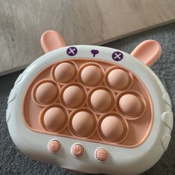 Quick Push Toy with Lights - Fast Push Bubble Game, Fidget Game, Light-up Pop Toy for Kids, Children, and Adults(Pink)