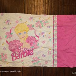 VTG BARBIE PILLOWCASE Standard 1995 