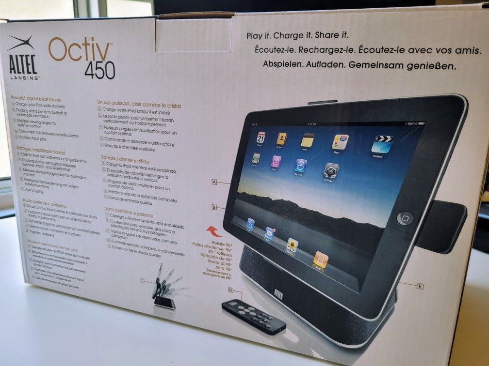 IPad & IPod Speaker & Charging Station With Remote (30-pin)
