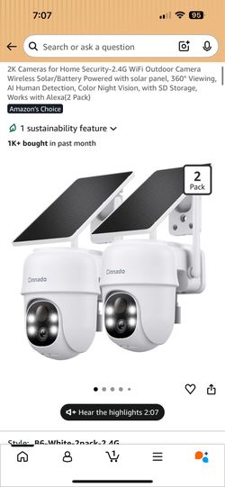 Solar camera(2pack)