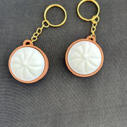 3D Printed Dumplings Keychain Clicker Fidget 