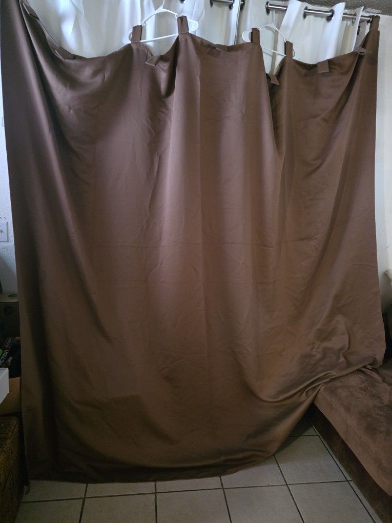100% Blackout  EXTRA WIDE Window Curtain 