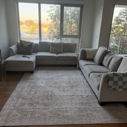 Sectional Couch With Pullout Bed MUST GO! 