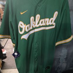 REALLY NICE A'S JERSEY NO FLAWS WITH TAGS SEE ALL PICS SIZE XL PERFECT CONDITION