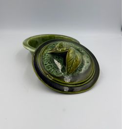 MCM Vintage Handcrafted Pottery Keepsake box Made in California, USA