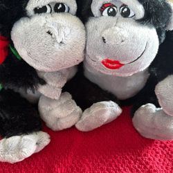 Monkey Couple Stuff Animal 
