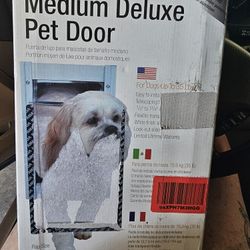 Medium Deluxe Pet Door $35