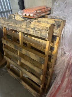 4 wooden pallets - $10