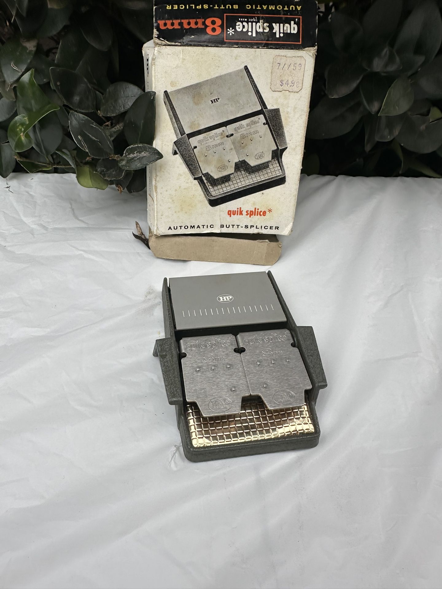 Vintage HiP Quick Spllce Super 8mm Automatic Butt-Splicer Kodak Mov Reel Pan 620