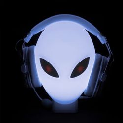 Brand New Neocade Alien RGB Headphone Stand with 8 Lighting Modes, Music Sync, Adjustable Brightness & 3 USB Ports (2A+1C) -Supports Wireless & PS5 He