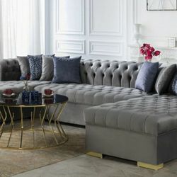 Sheffield Luxury Gray Sectional

