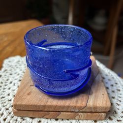 Vintage Colbolt Blue Tea Light Holder