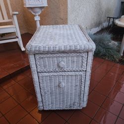 Wicker Rolling Drawers