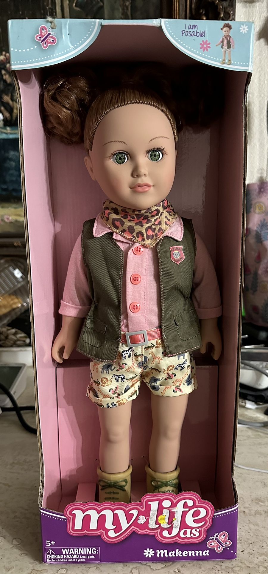 My Life As MaKenna Animal Trainer 18" Doll ~Red Hair Green Eyes ~ 2021 MLA Doll