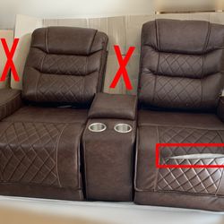 Power Recliner Loveseat :: Selling As-Is ::