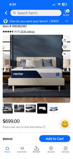 Nectar Memory Foam Mattress king size