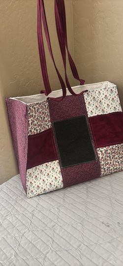 XL Quilted tote bag. Handmade 40$