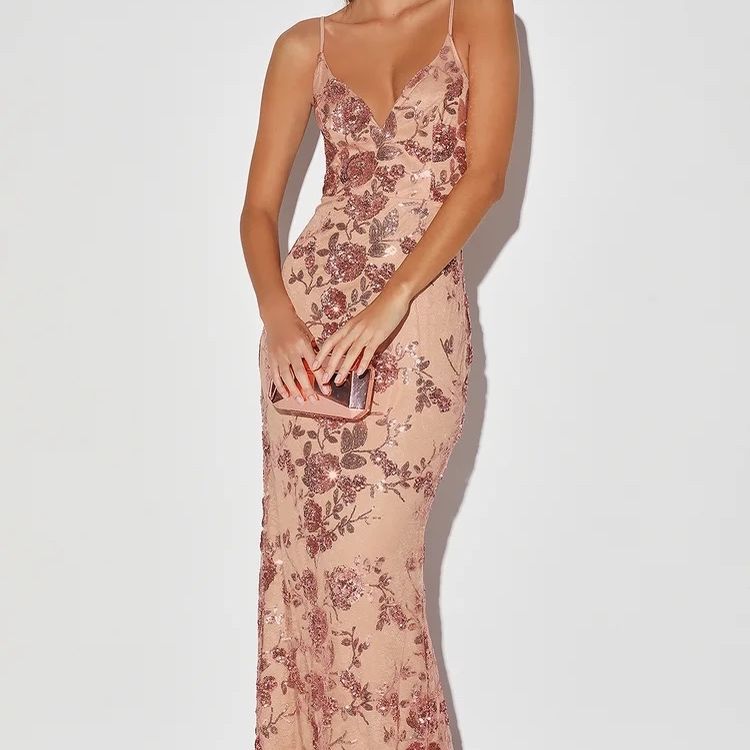 rose gold dress lulus Rose Gold Sequin Dress - Sequin Mini Dress - Sleeveless Dress