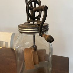 Antique /Vintage  Butter Churner  Glass 