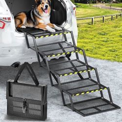 Extra Wide Dog Stairs for Car