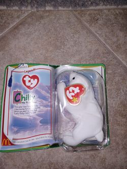 Ty McDonald's Teenie Beanie Babies 2000 Chilly the Polar bear