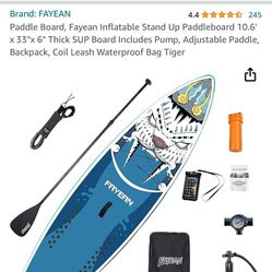 Inflatable Stand Up Paddlerboard NEW