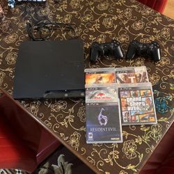 250gb PS3 Slim Bundle 4 Games One Controller