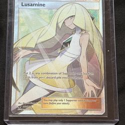 Pokémon Lusamine  Full Art Ultra Rare Trainer Holo 110/111 Crimson Invasion