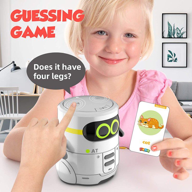 AT Educational Toys, Robot Kids Toddler Toys Robotic Interactive Learning Toys Games for Boys Girls 3 4 5 Year Old and Up, Talking Robots (red)