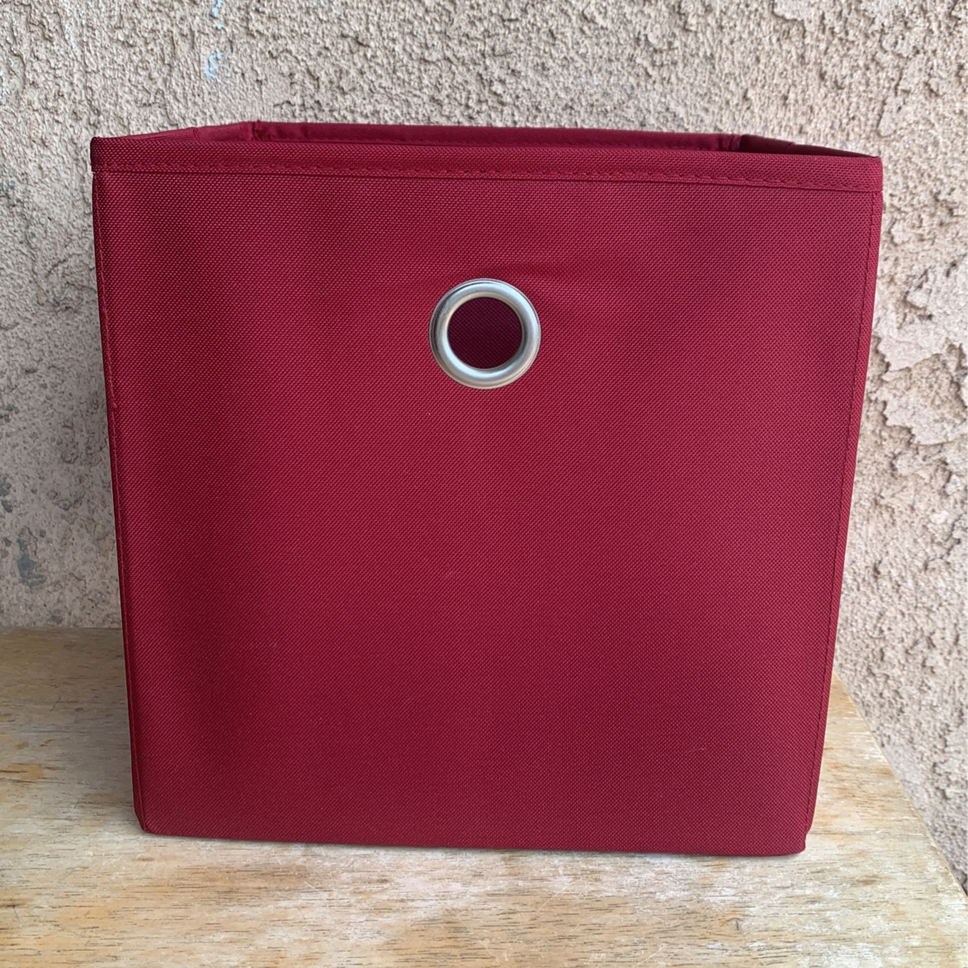 STORAGE CUBES COLOR BURGUNDY 10X10 GREAT FOR TOYS OR CLOTHING