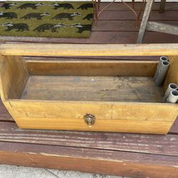 Vintage Solid Wood Tool Box