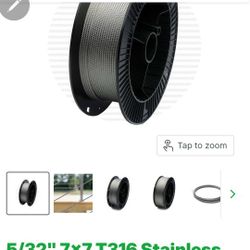 5/32" 7x7 T316 Stainless Steel Cable
For Railing 