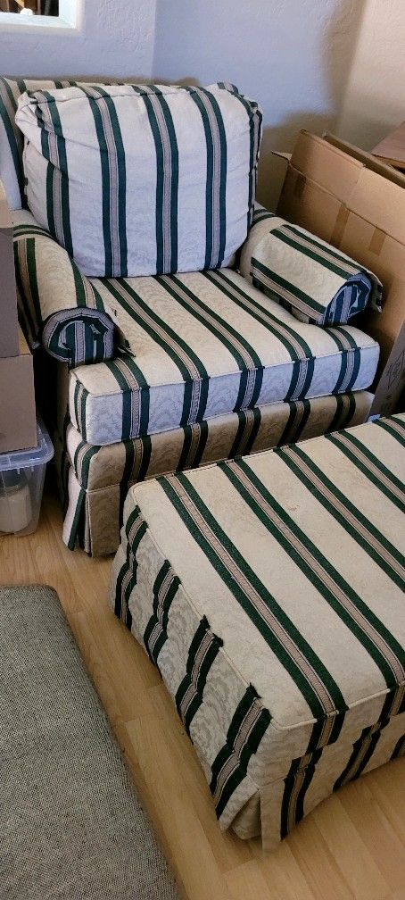 Pembrook Arm Chair and Ottoman