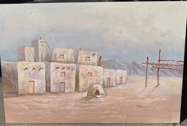 "Southwest Adobe House" by artist Bob Simon