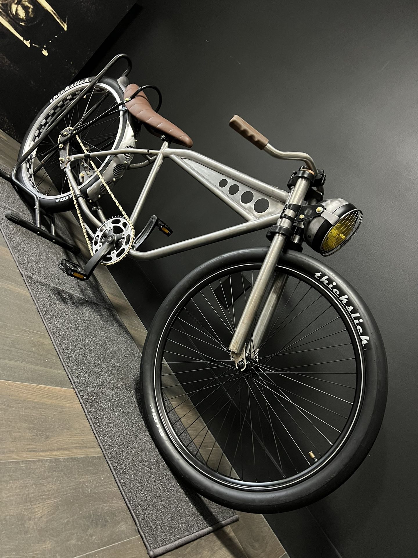 One Of A Kind Custom Stretched Cruiser Bicycle Bike Vintage Show Patina Rat Rod Klunker Lowrider