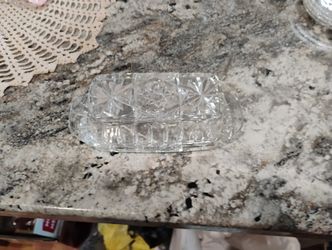Anchor Hocking Star Of David Butter Dish