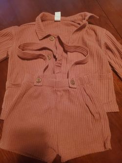 H&M 2 PIECE SHORT SET 18 MONTHS
