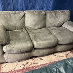 Green Velvet Couch (DELIVERY AVAILABLE)