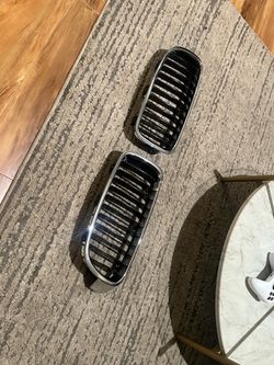 BMW f30 black and chrome grilles BMW OFFICIAL PART