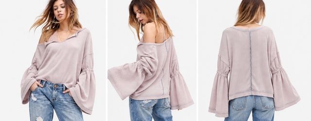 Free People We The Free Dahlia Thermal Purple Size M