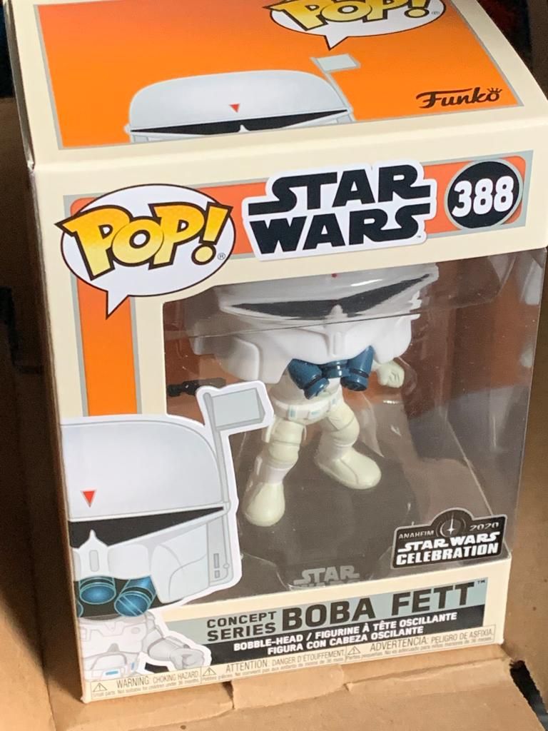 Funky POP! Boba Fett# 388 Anaheim Sticker Star Wars