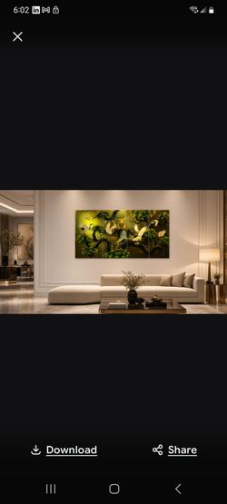 Vintage Chinese Style 4-Panel Gold Lacquer Wall Art