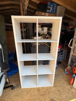 White Cube Storage Shelf Unit