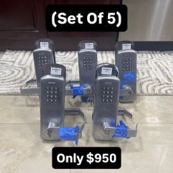 Heavy Duty Stainless Steel Lockset With Keypad (Set Of 5) 